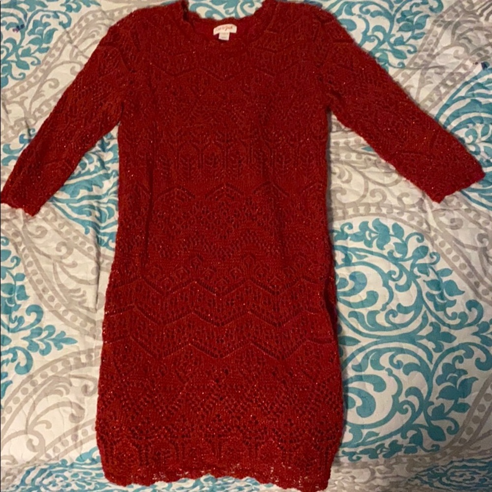 Girls red dress